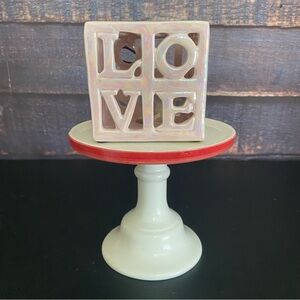 Iridescent LOVE Block Decor